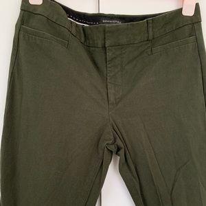 Banana Republic Olive Green Sloan Trouser